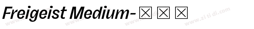 Freigeist Medium字体转换 Freigeist Medium字体转换